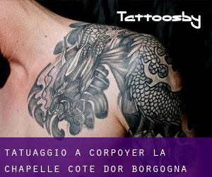 tatuaggio a Corpoyer-la-Chapelle (Cote d'Or, Borgogna)